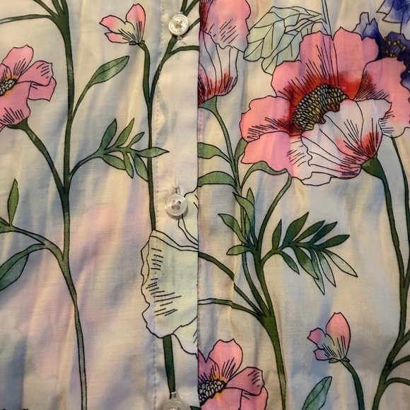 Express Multicolor Floral Sleeveless Blouse - Picture 4 of 9